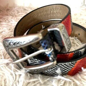 Urban Outfitters  Unisex Multicolor‎ Snakeskin Belt